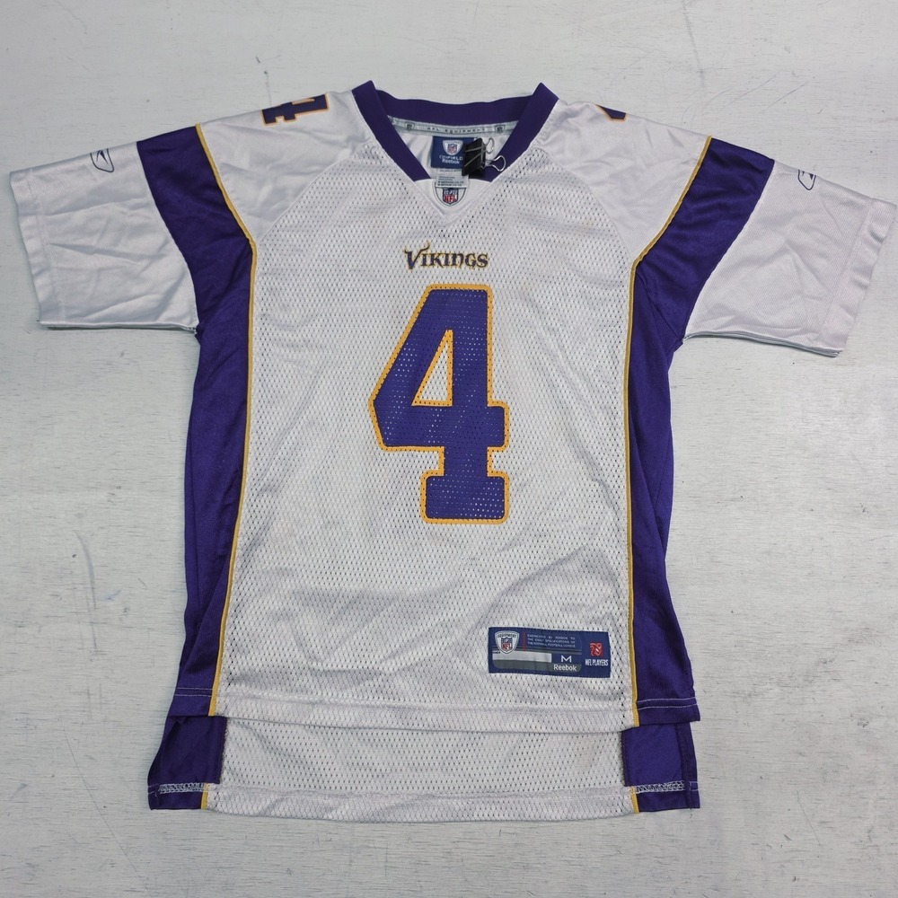 Brett Farve Reebok NFL Minnesota Vikings Boys Youth Boys Mesh Jersey Size M VG